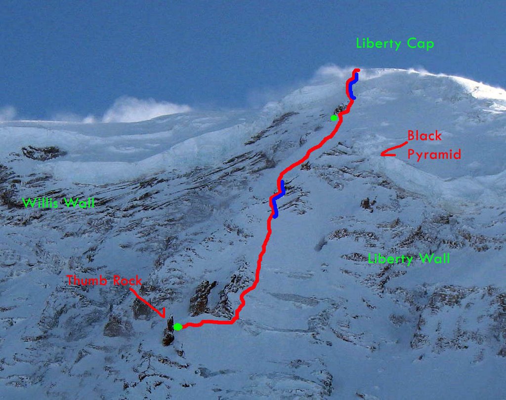  Маршрут восхождения на хребет Свобода (Liberty Ridge Route) горы Рейнир (Mount Rainier)