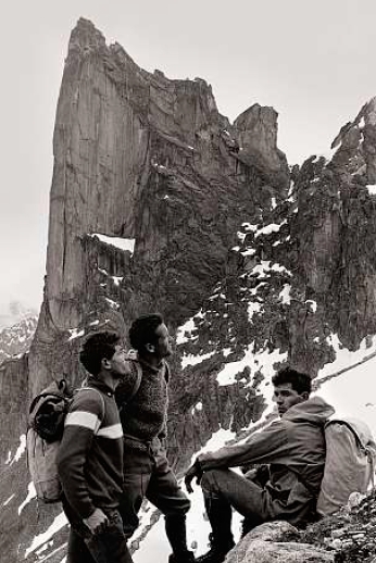 Мишель Дарбелле (Michel Darbellay) со своими друзьями в Альпах