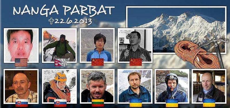 Погибшие у Нангапарбат 22-23 июня 2013 года альпинисты