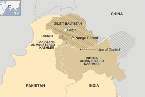 Нангапрабат на карте Пакистана