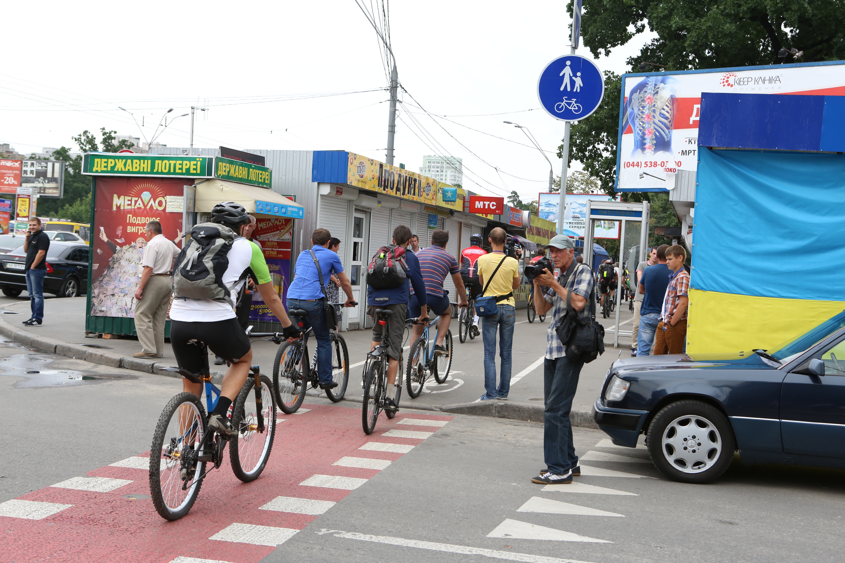 Велодорожки в Киеве