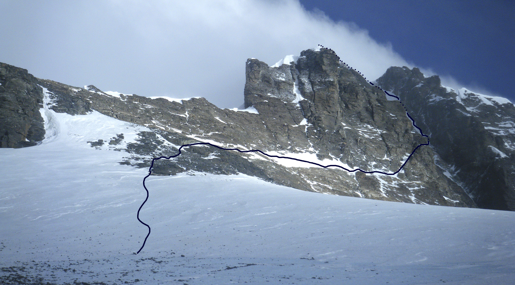 Северо-Западная стена (Lhotse North-West Face Route). Маршрут Дениса Урубко. Предвершинный участок 