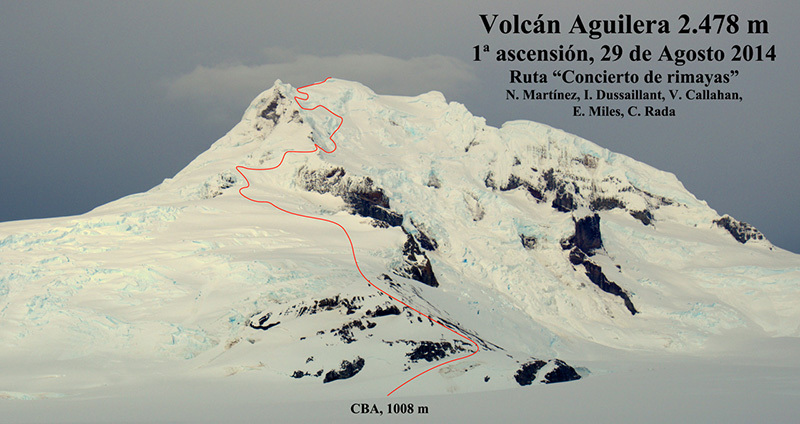маршрут «Concierto de Rimayas» на вершину вулкана Агилера (Volcan Aguilera)