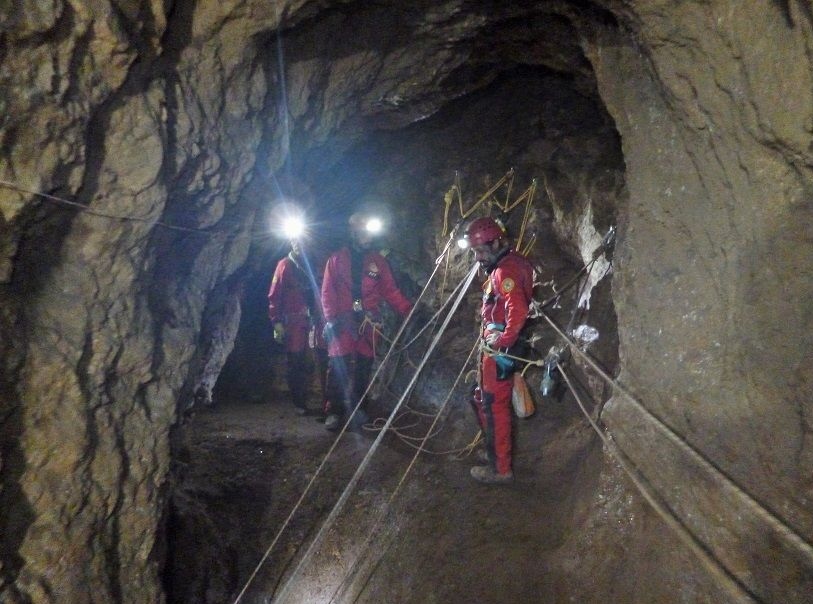 спасработы в пещере Su Bentu