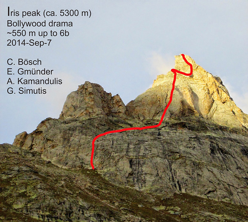Новый маршрут на пик Ирис (Iris peak)