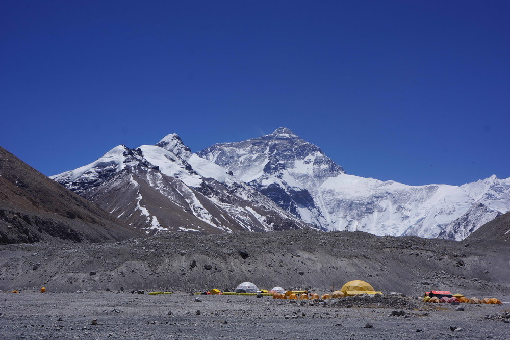 Базовый лагерь Эвереста с Китайской стороны горы
