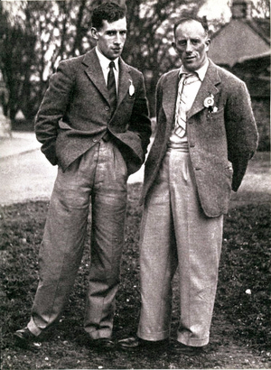 Колин Киркус (Colin Kirkus) в 1930 году со своим партнером Альфом Бриджем
