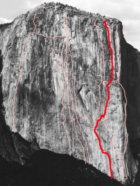 маршрут Muir Wall на Эль-Капитан