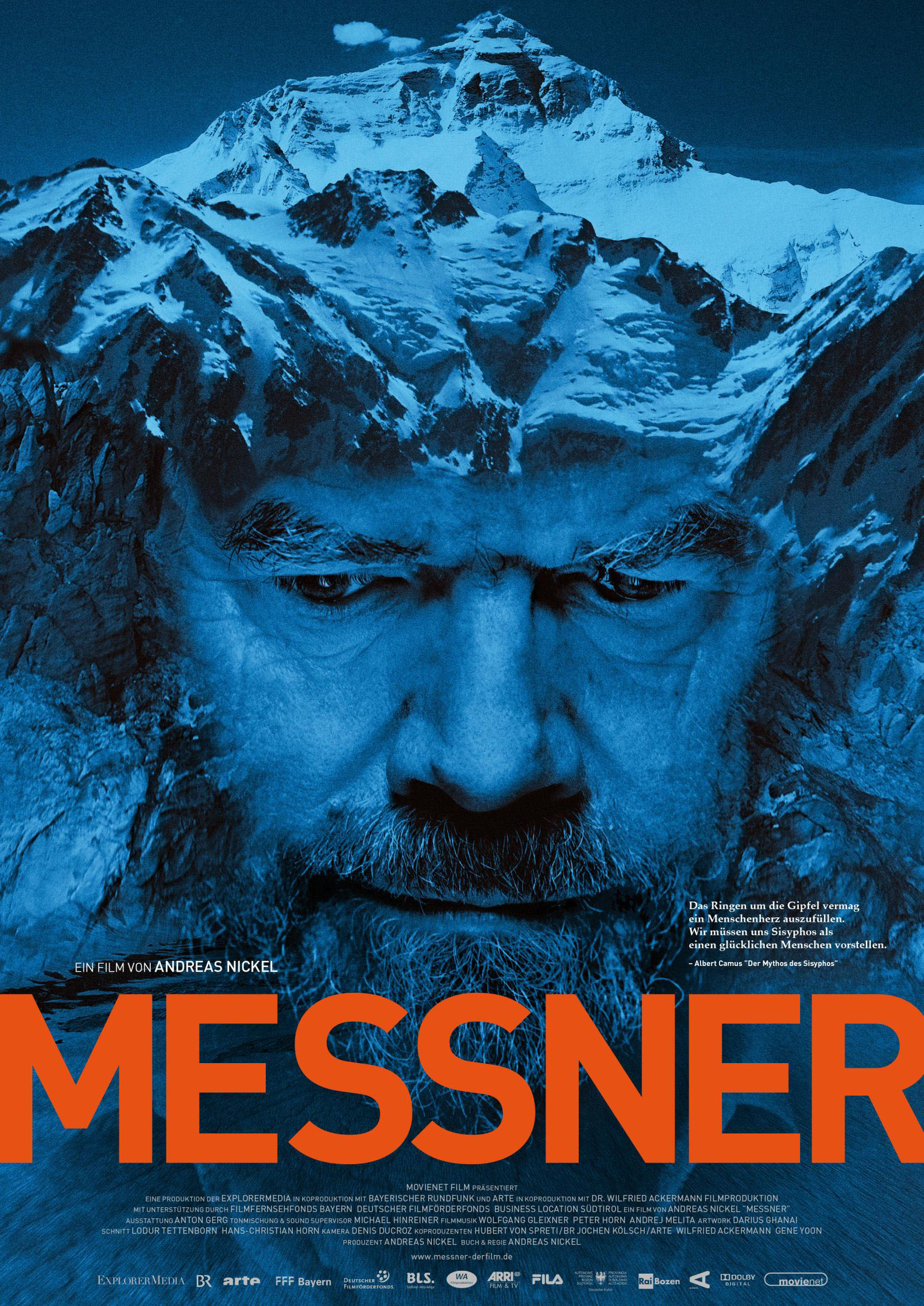 Райнхольд Месснер (Reinhold Messner) - постер к документальному фильму, автобиографии