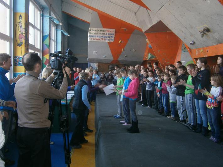 второй этап Всеукраинских соревнований среди юниоров, юниорок, юношей и девушек по боулдерингу.