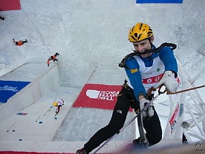 Валентин Сипавин: выступление в финале II этапа Кубка Мира по ледолазанию 2015 года в Корее 