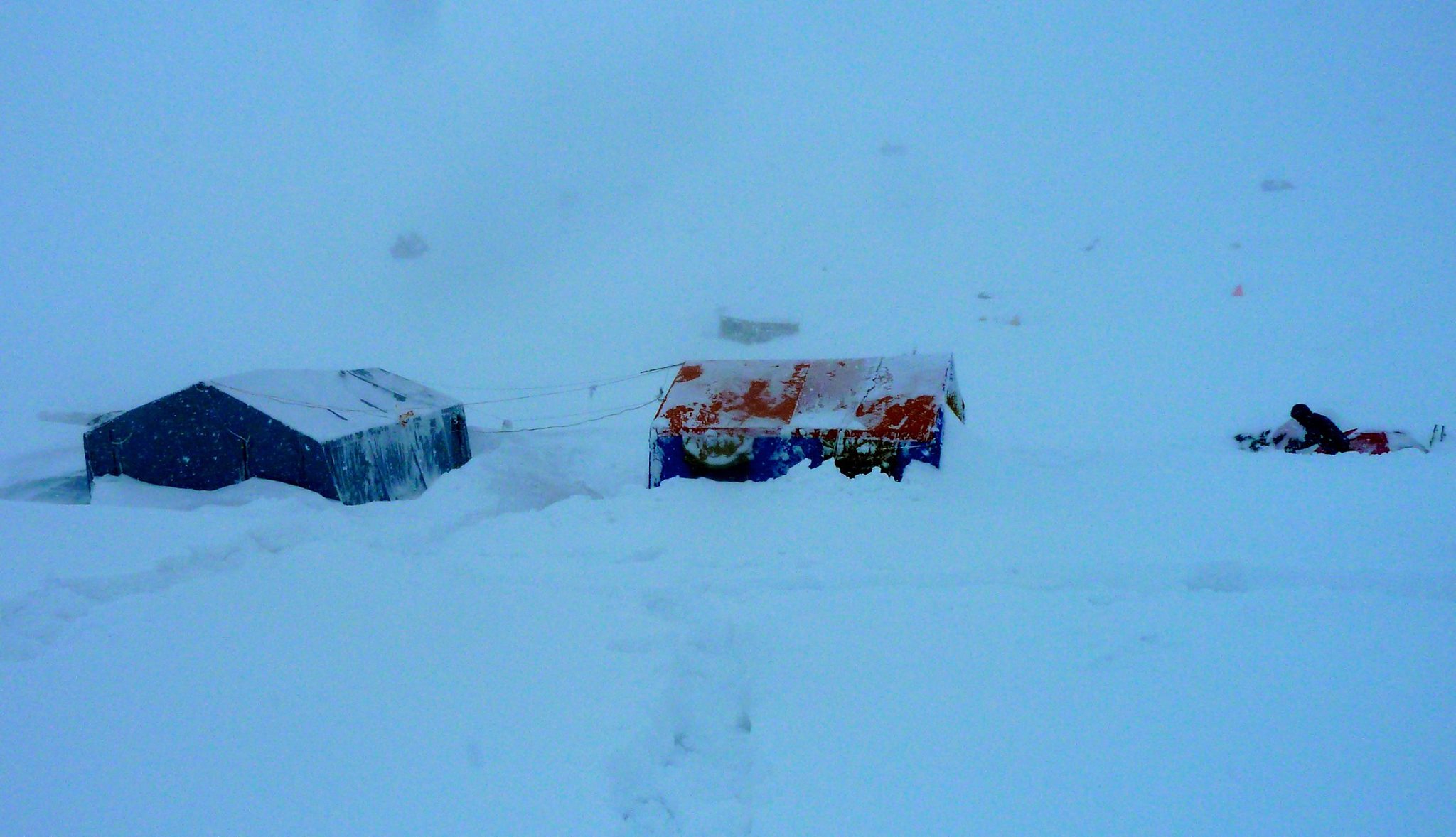 Базовый лагерь Нангапарбат заваленный снегом. 26 февраля 2015