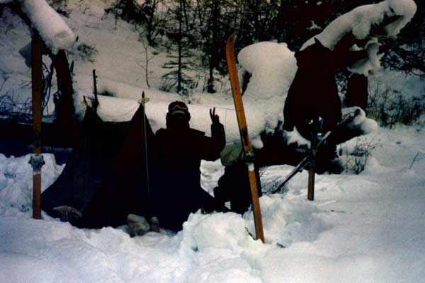 Камчатка. 1992. В лесах полно зыбучего снега. (восхождение на Ключевскую)