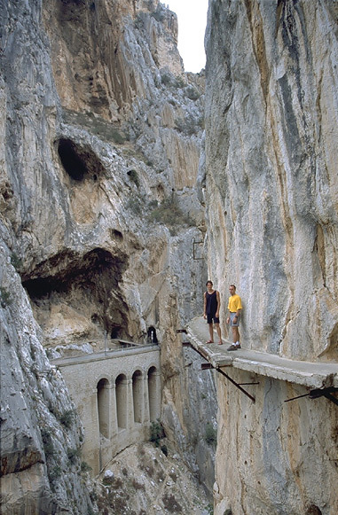 Королевская тропа (El Caminito del Rey),  Испания. состояние маршрута после реконструкции