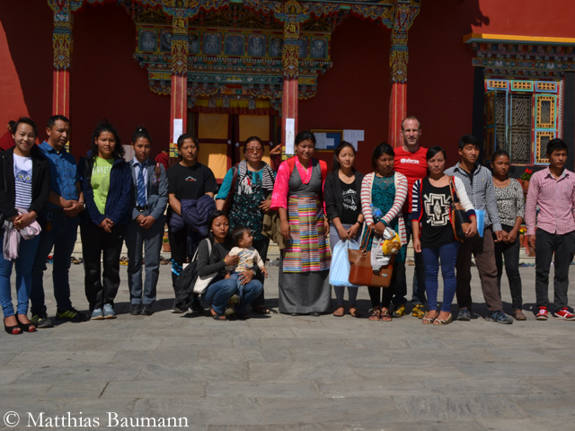 Встреча с семьями шерп в Катманду, март 2015