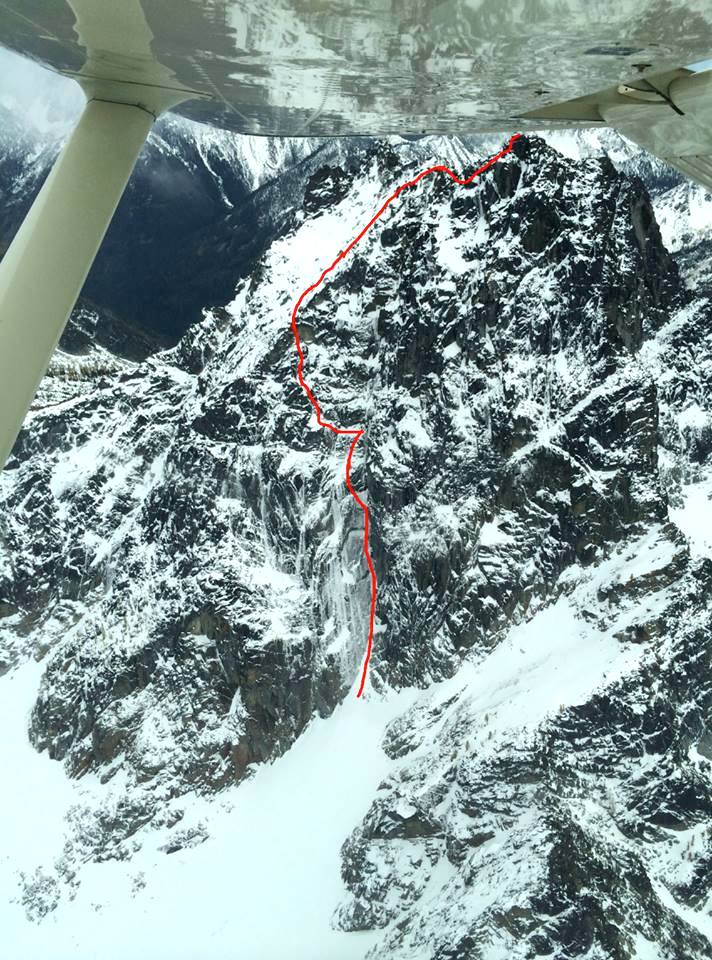 маршрут Chad Kellogg Memorial Route на вершину пика Аргонавт (Argonaut Peak)