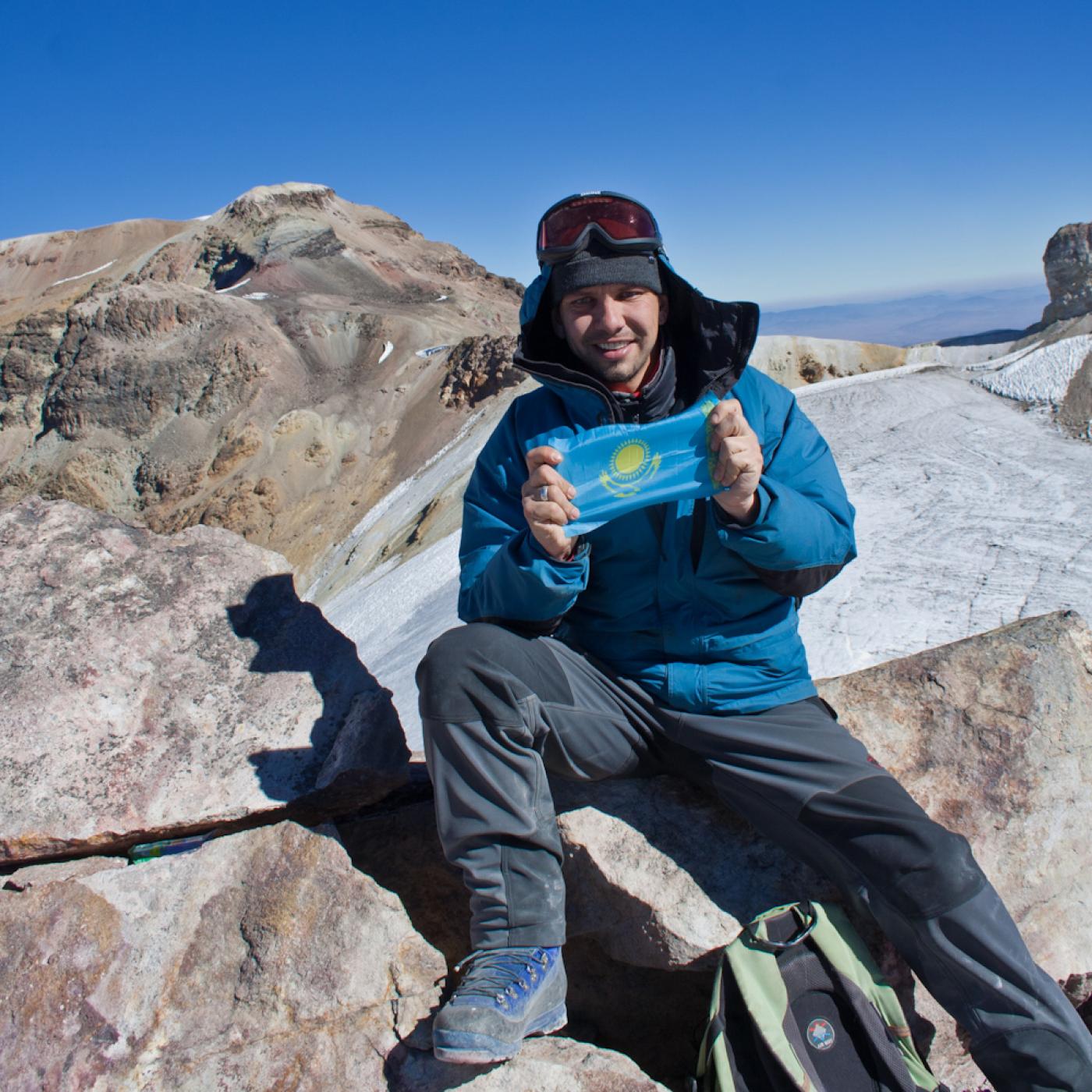 Андрей Гундарев (Алмазов) На вершине вулкана Истасихуатль, Мексика 