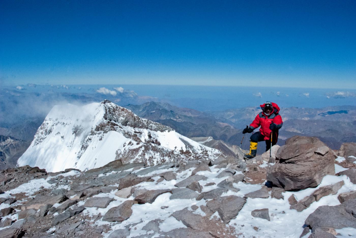  Последние метры перед выходом на вершину Аконкагуа, Аргентина