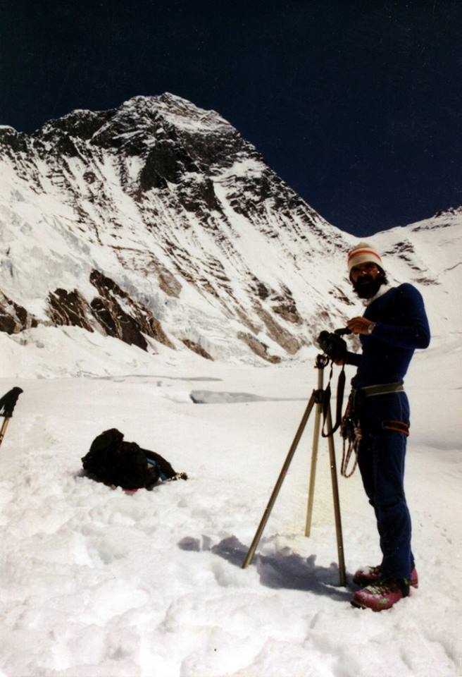 Геннадий Копейка. Экспедиция Эверест-1991, плато между первым и вторым лагерем.