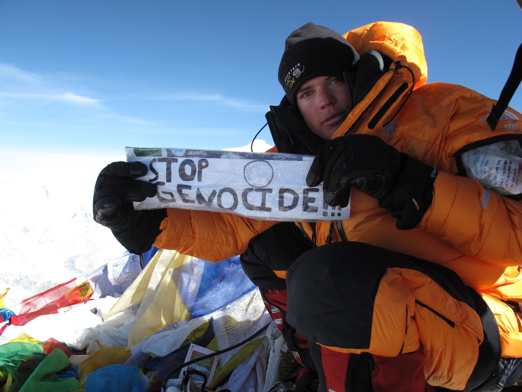 Джонни Стрендж (Johnny Strange) на Эвересте в 2009 году