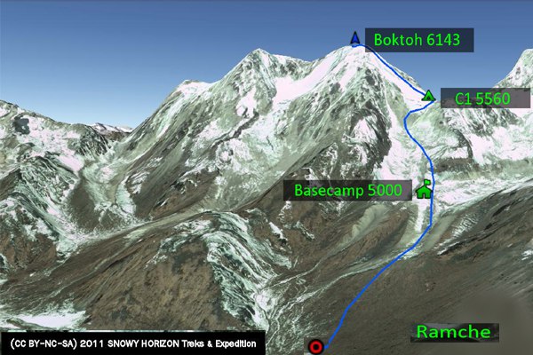 маршрут на гору Бокта (Boktoh / Bokta)