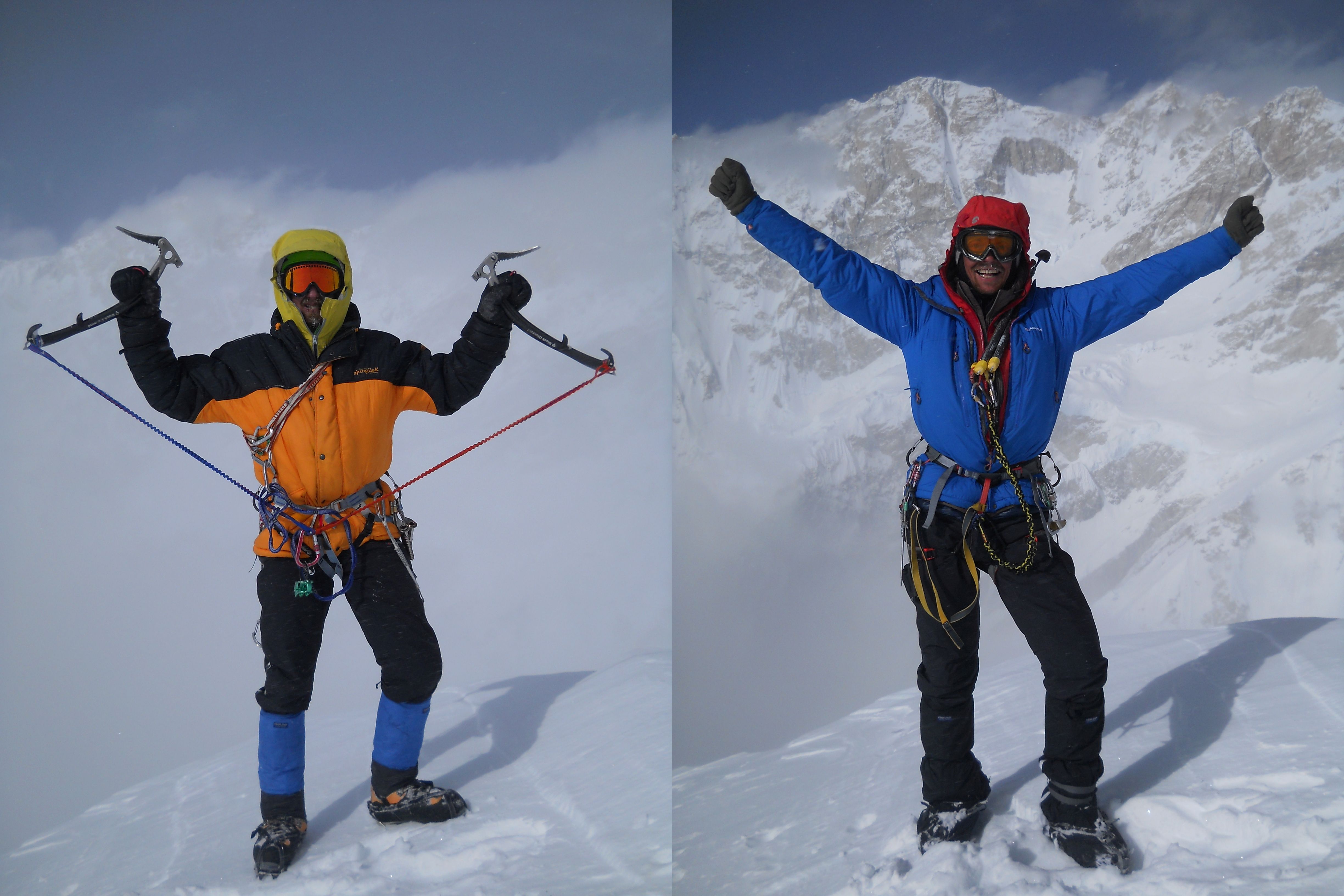 Никита Балабанов и Михаил Фомин на вершине горы Талунг