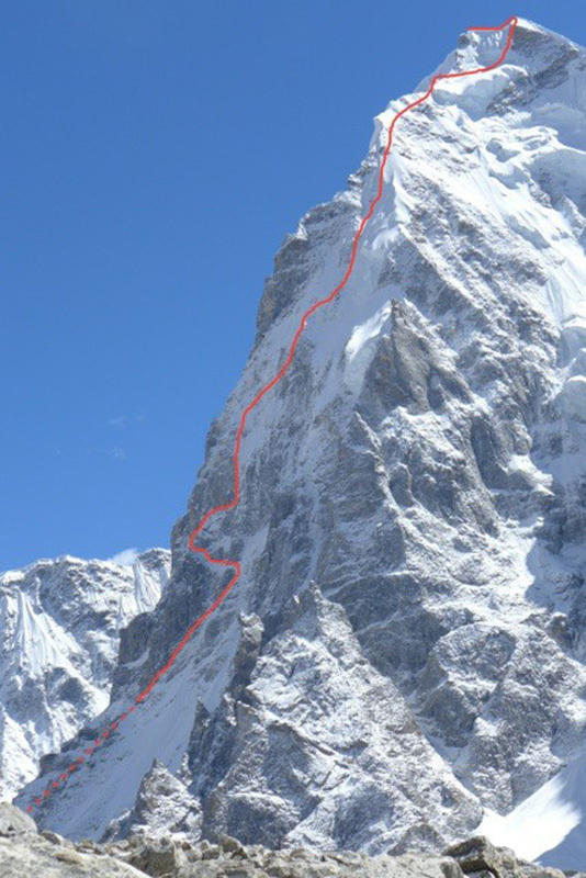 маршрут по Северной стене горы Гэйв Динг (Gave Ding) в Непале