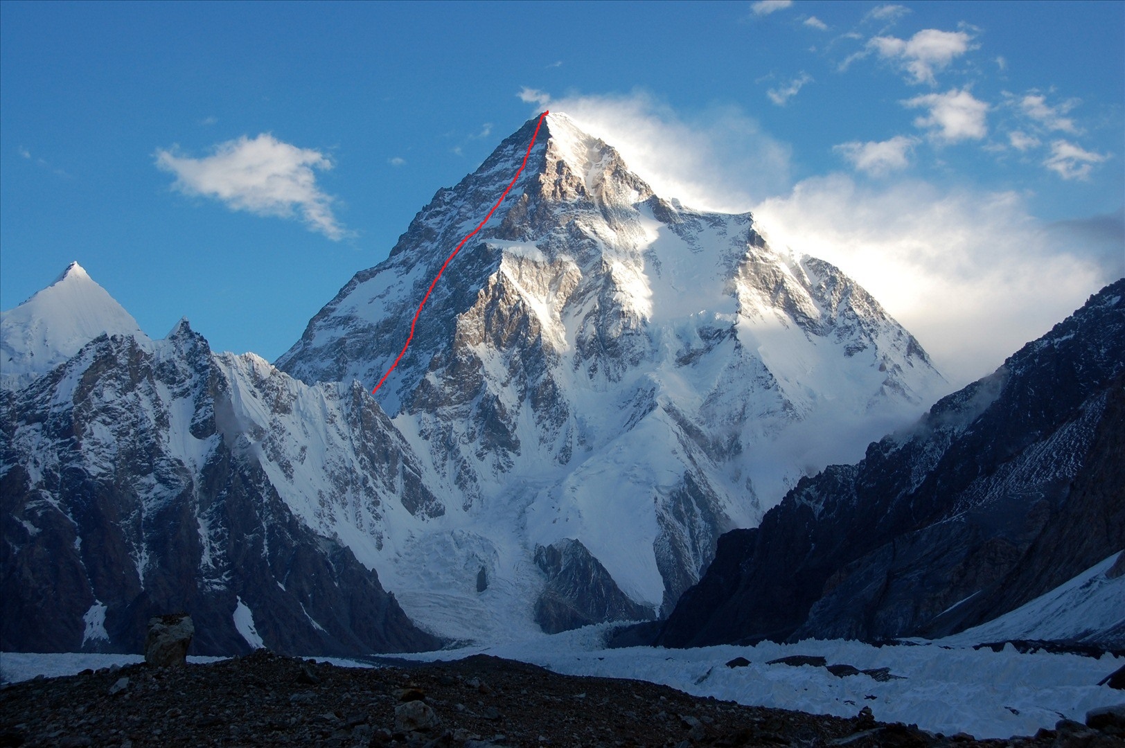 K2. Юго-западная стена