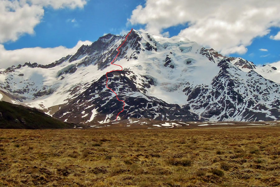  Cerro Hermoso: SE ridge + Direct Route (photo by Domen Kastelic)