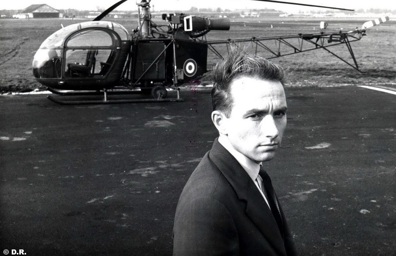 Жан Буле … на фоне рекордного вертолёта.