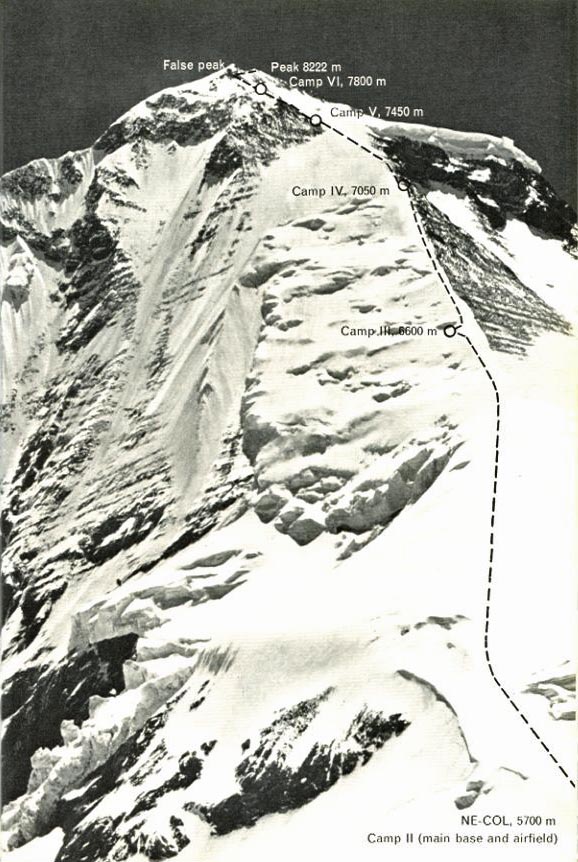 Дхаулагири. Оригинальный маршрут экспедиции 1960 года