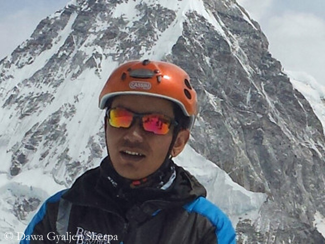 Дава Гальжен Шерпа (Dawa Gyaljen Sherpa) на Лобуче Пик