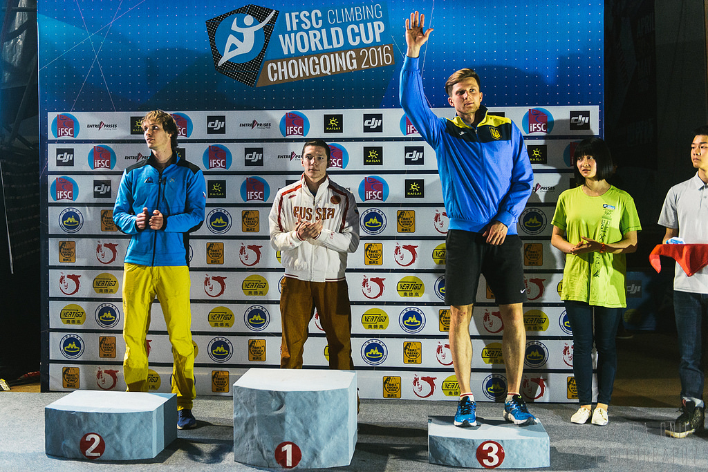Даниил Болдырев  - бронзовый призер этапа Кубка Мира 2016 по скалолазанию в Чунцине