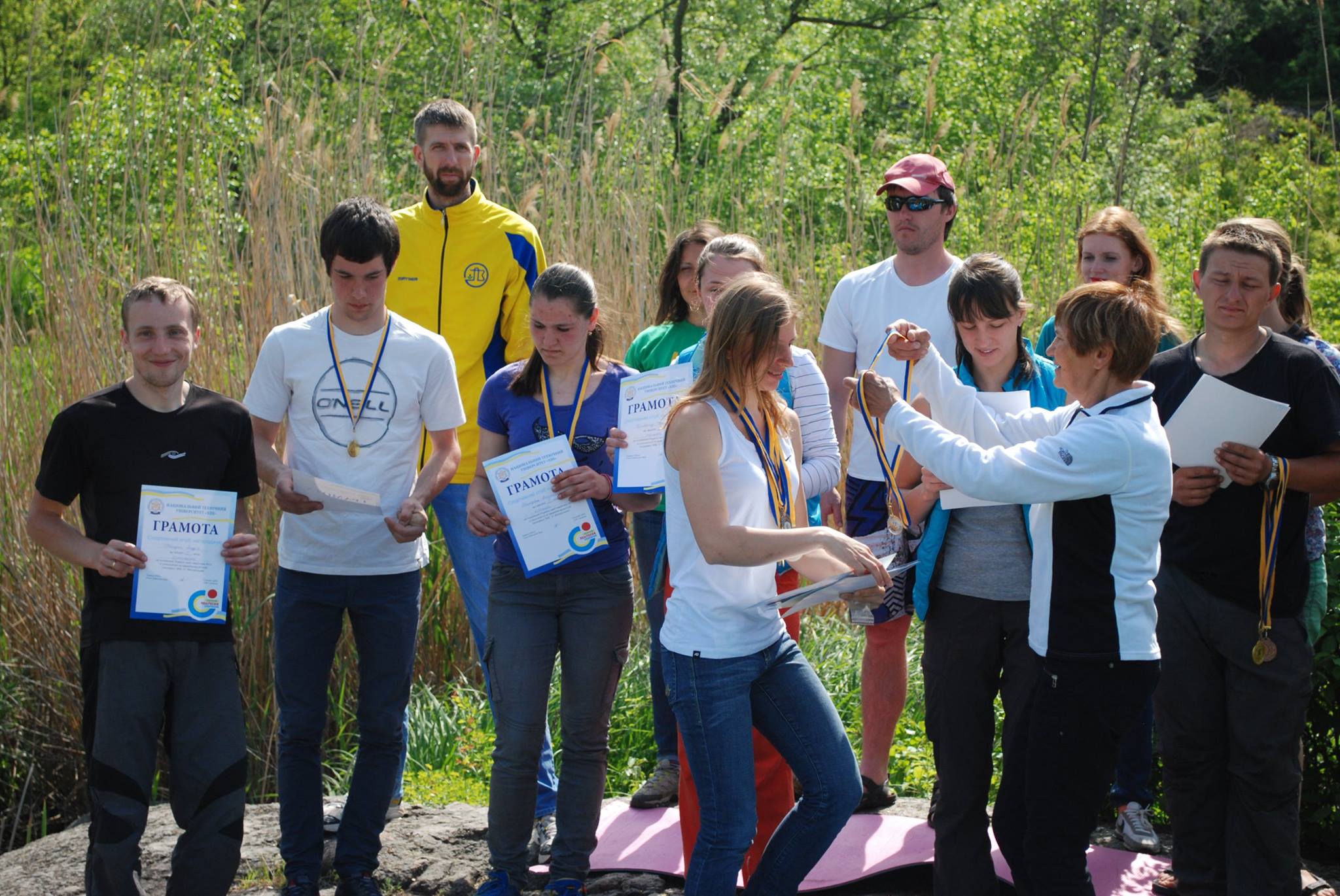 Чемпионат Украины среди студентов на природном рельефе (скорость, трудность, боулдеринг)