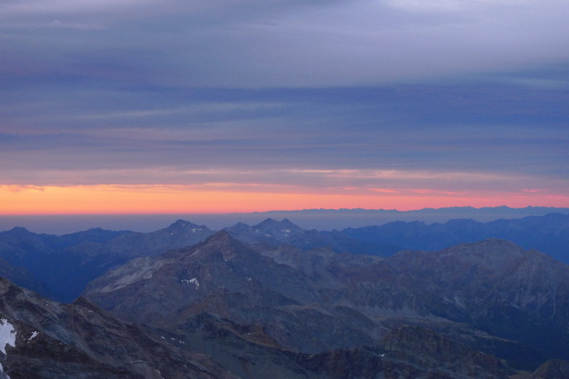 Закат над Альпами