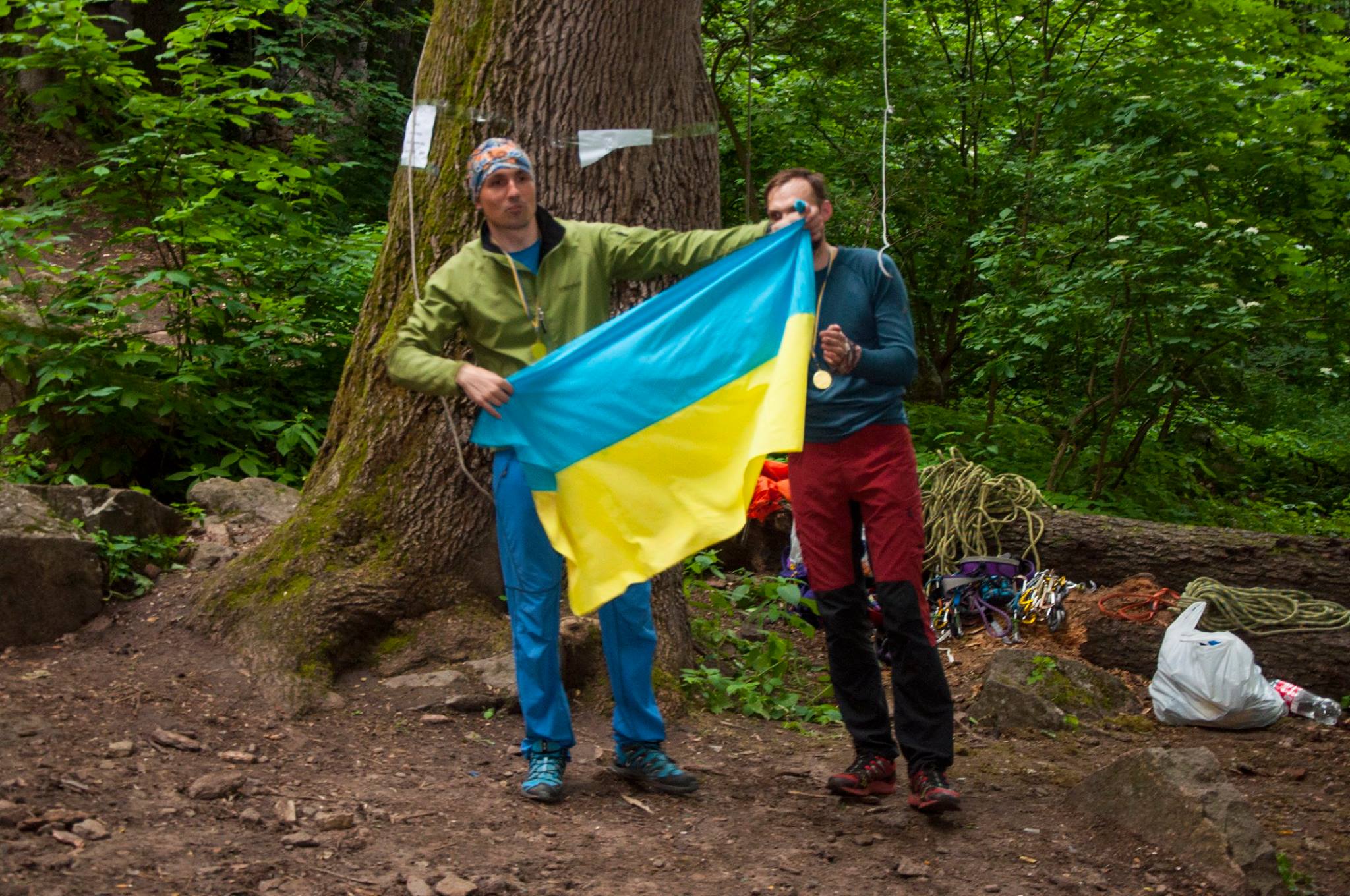 Чемпионат Киева по технике альпинизма на естественном рельефе