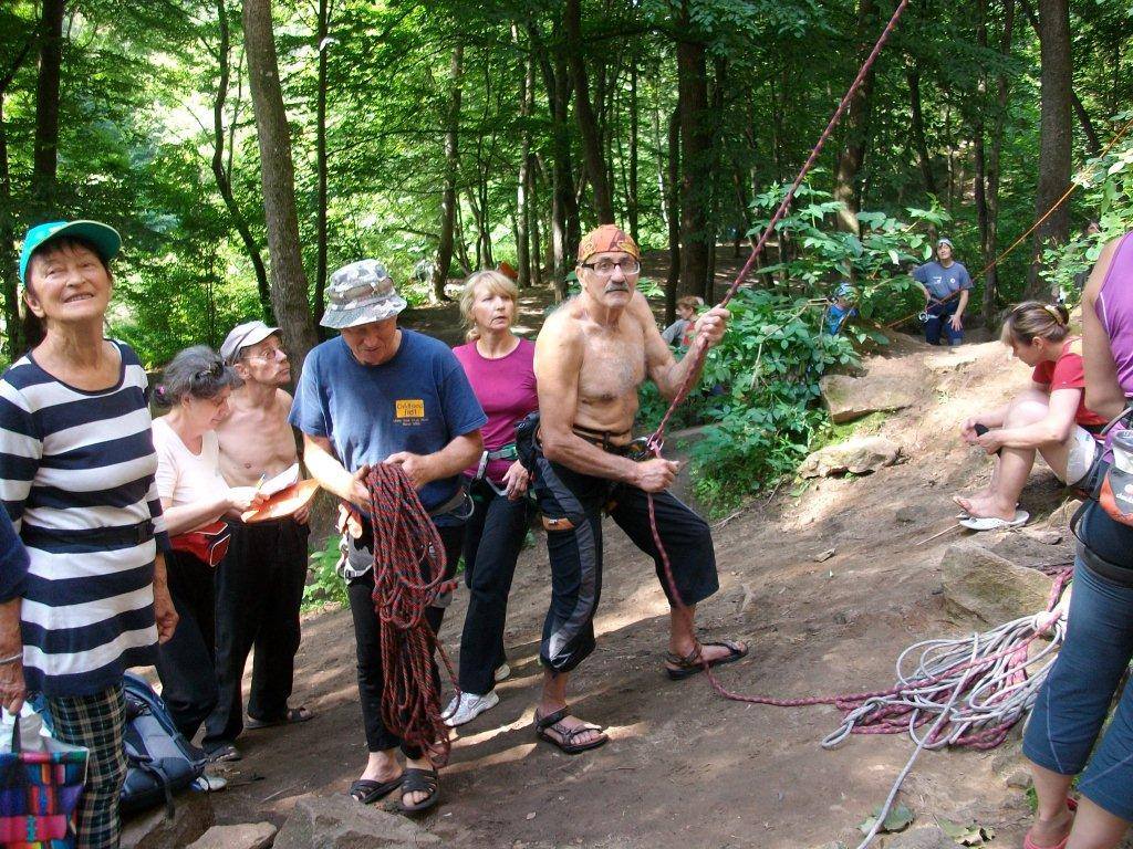 Чемпионат Киева по скалолазанию среди ветеранов на скальном массиве Денеши