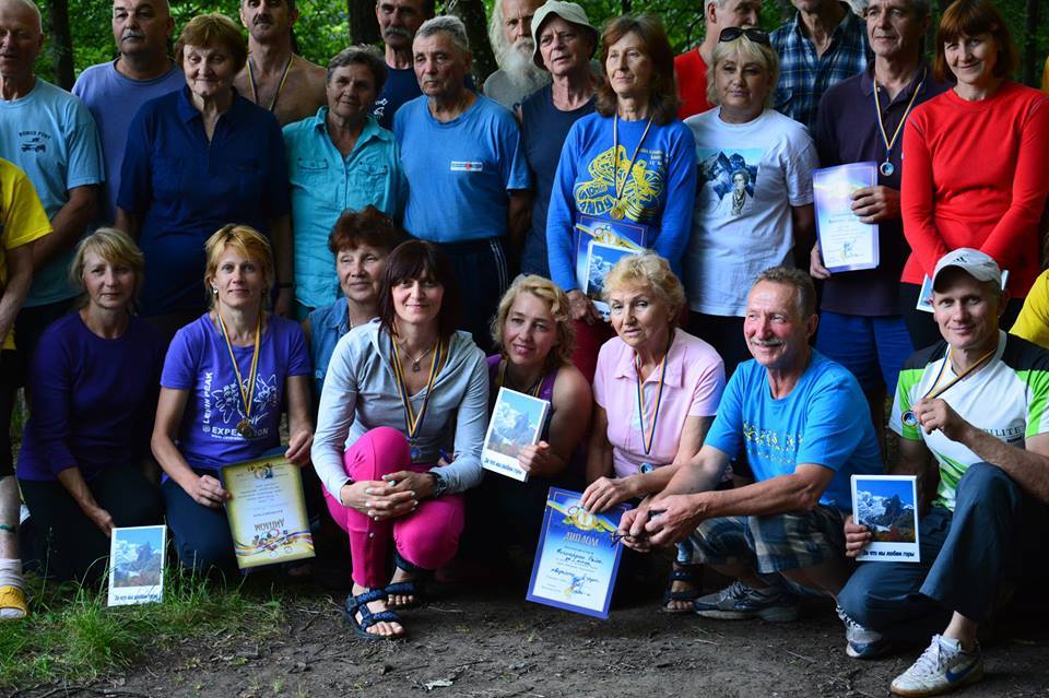 Чемпионат Киева по скалолазанию среди ветеранов на скальном массиве Денеши