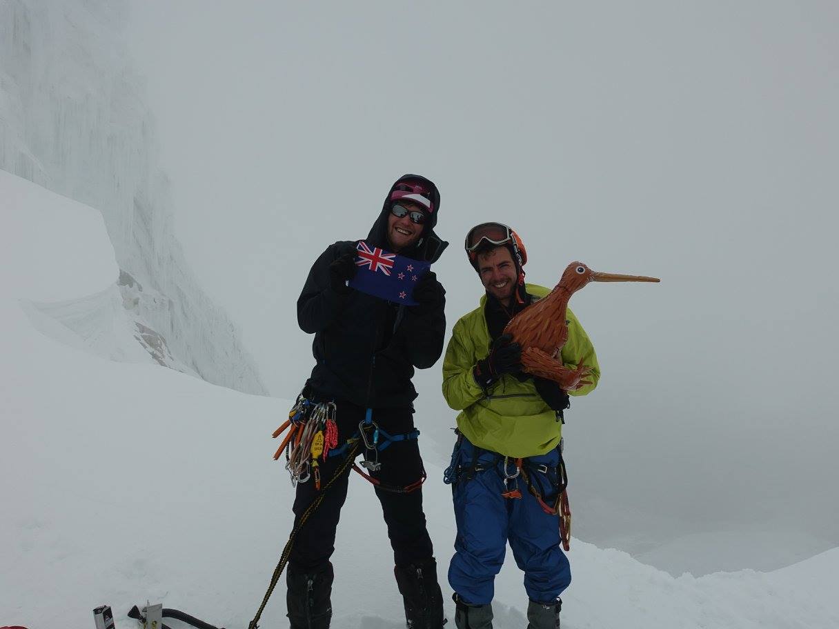 Пиит и Джез на горе Парон (Paron Sur, 5500 м)