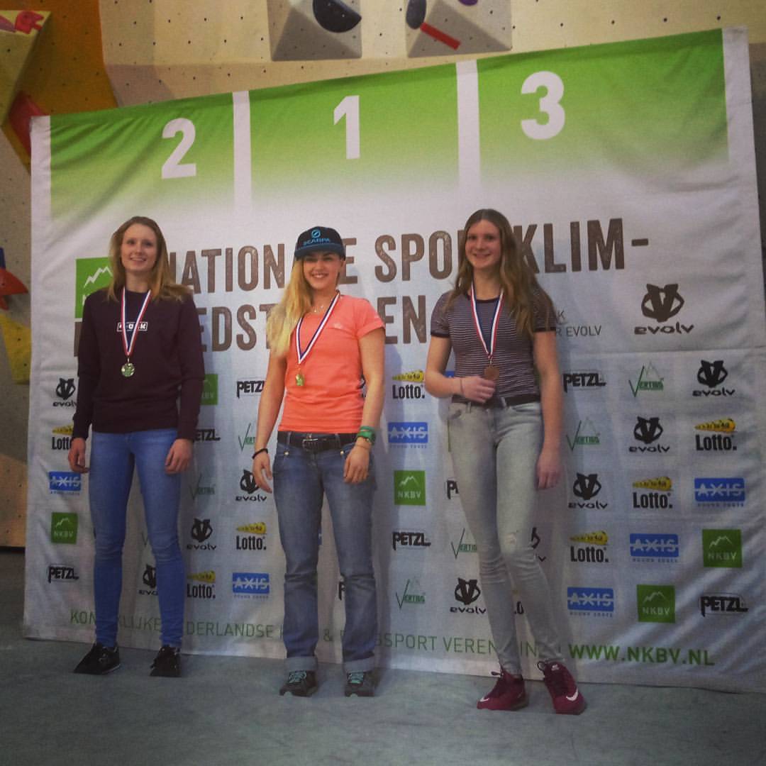 Евгения Казбекова - победительница National Boulder Cup in Holland