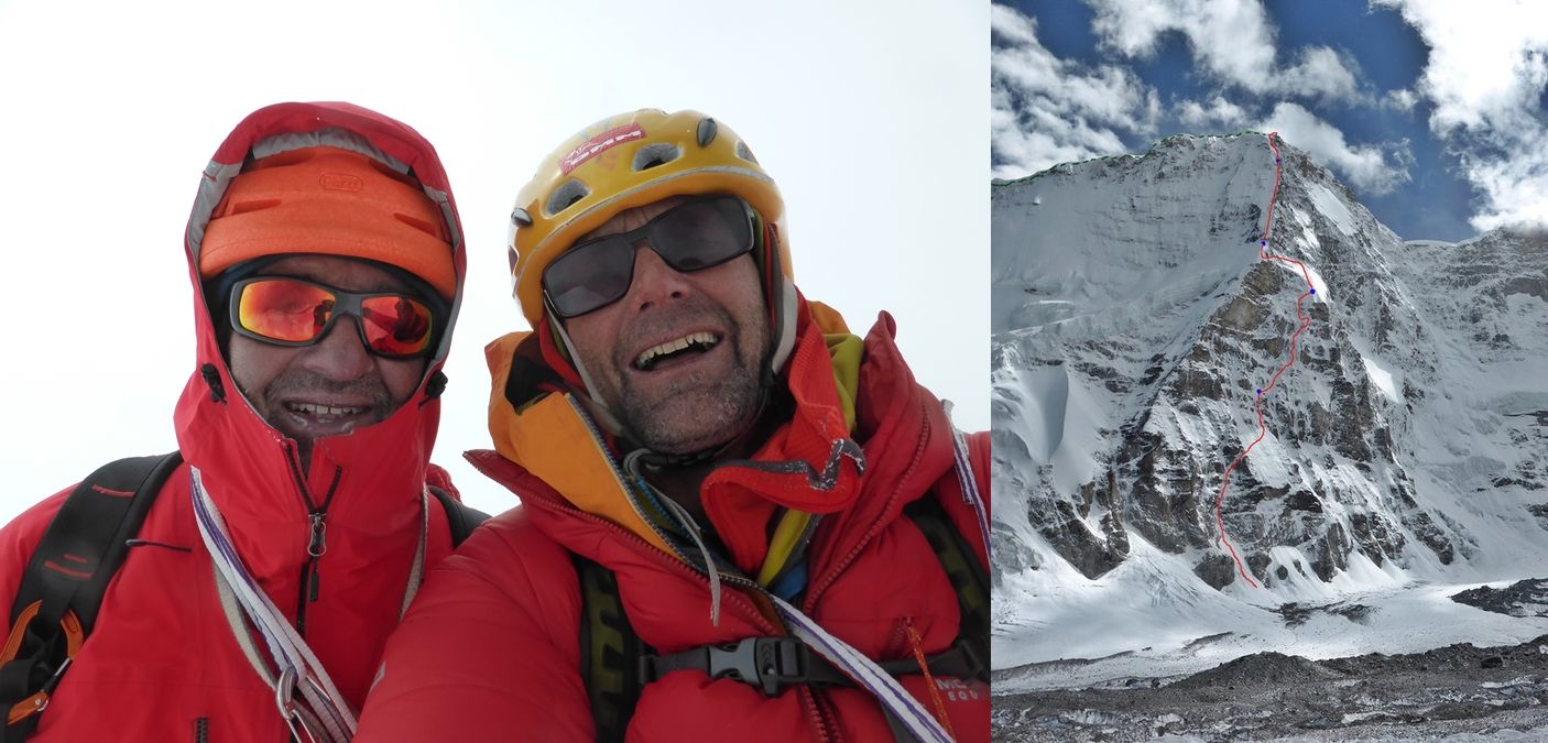 Пол Рамсден (Paul Ramsden) и Ник Баллок (Nick Bullock): открытие нового маршрута по северному контрфорсу горы Ньянквентангла Юго-Восточная (Nyainqentangla, 7046 метров) в Тибете