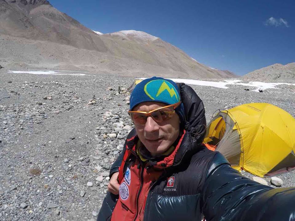 Валентин Сипавин в базовом лагере Эвереста