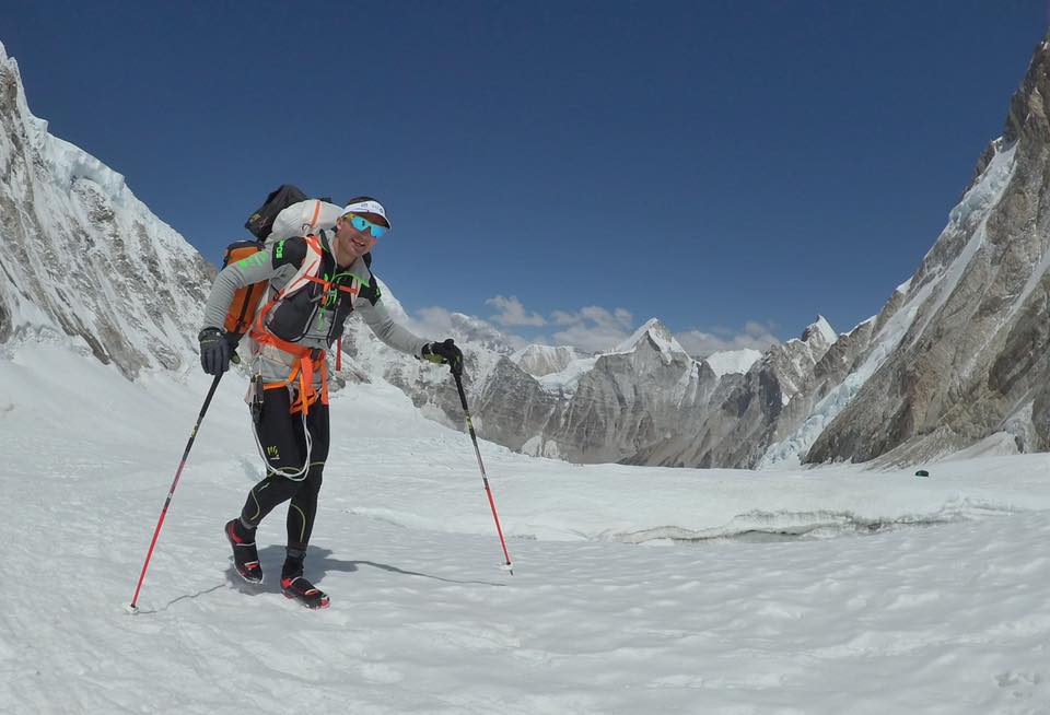 Последнее фото Ули Штека 26 апреля 2017 года. В такой экипировке Ули совершил забег на высоту 7000 метров на Эвересте!