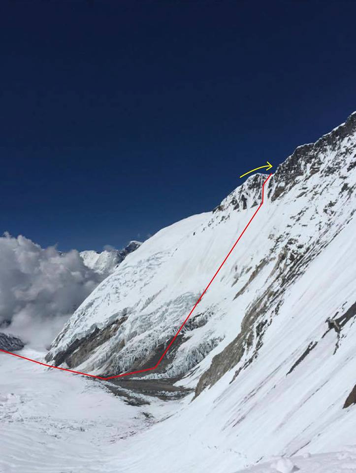 Планируемый маршрут Нобуказу Курики на Эверест, май 2017 года