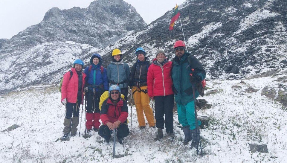 Литовские альпинисты в горах Тянь-Шаня