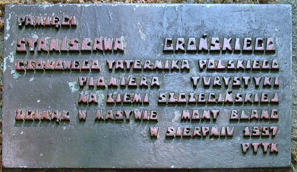 Памятный знак в честь Станислава Гронского в Буковом Лесу