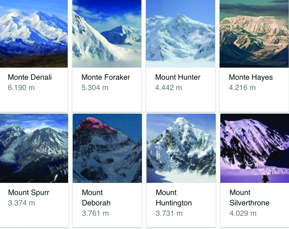 Высочайшие вершины Аляски