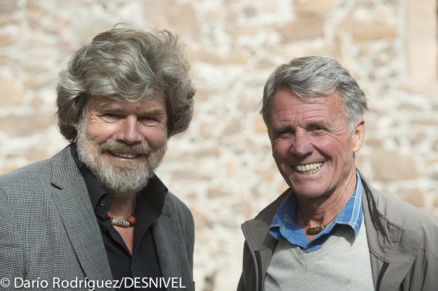 Петера Хабелера (Peter Habeler) и Райнхольд Месснер (Reinhold Messner) в 2014 году
