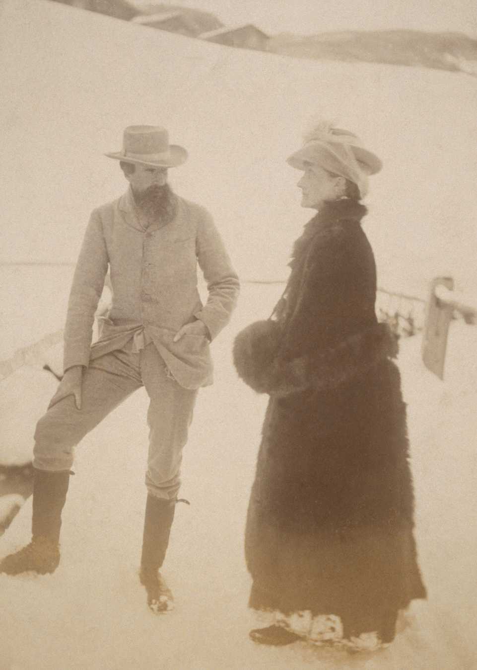 Лесли Стивен (Leslie Stephen) и Джулия Принсепия Дакворт Стивен в Гринденвальде, Швейцария, 1889 год