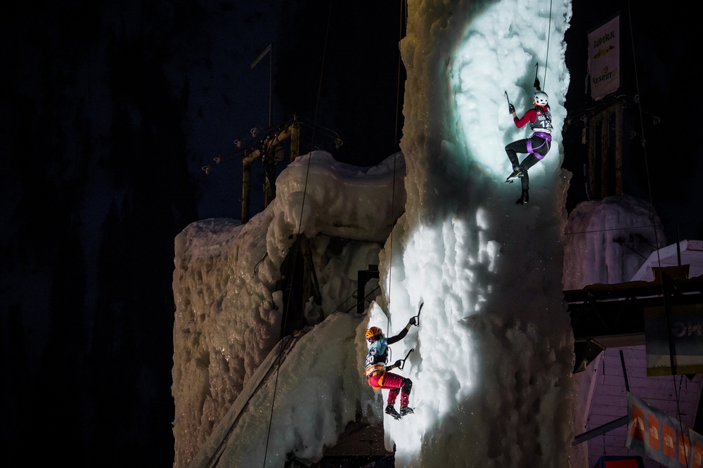 второй этап Кубка Мира 2018 по ледолазанию в итальянском Рабенштайне. Фото UIAA/Patrick Schwienbacher